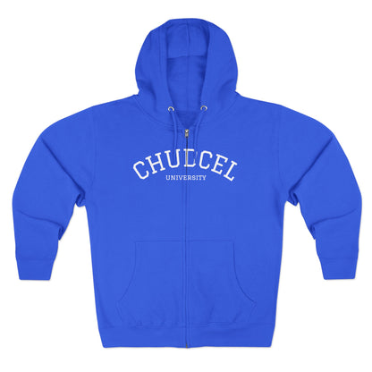 Chudcel University Zip Hoodie
