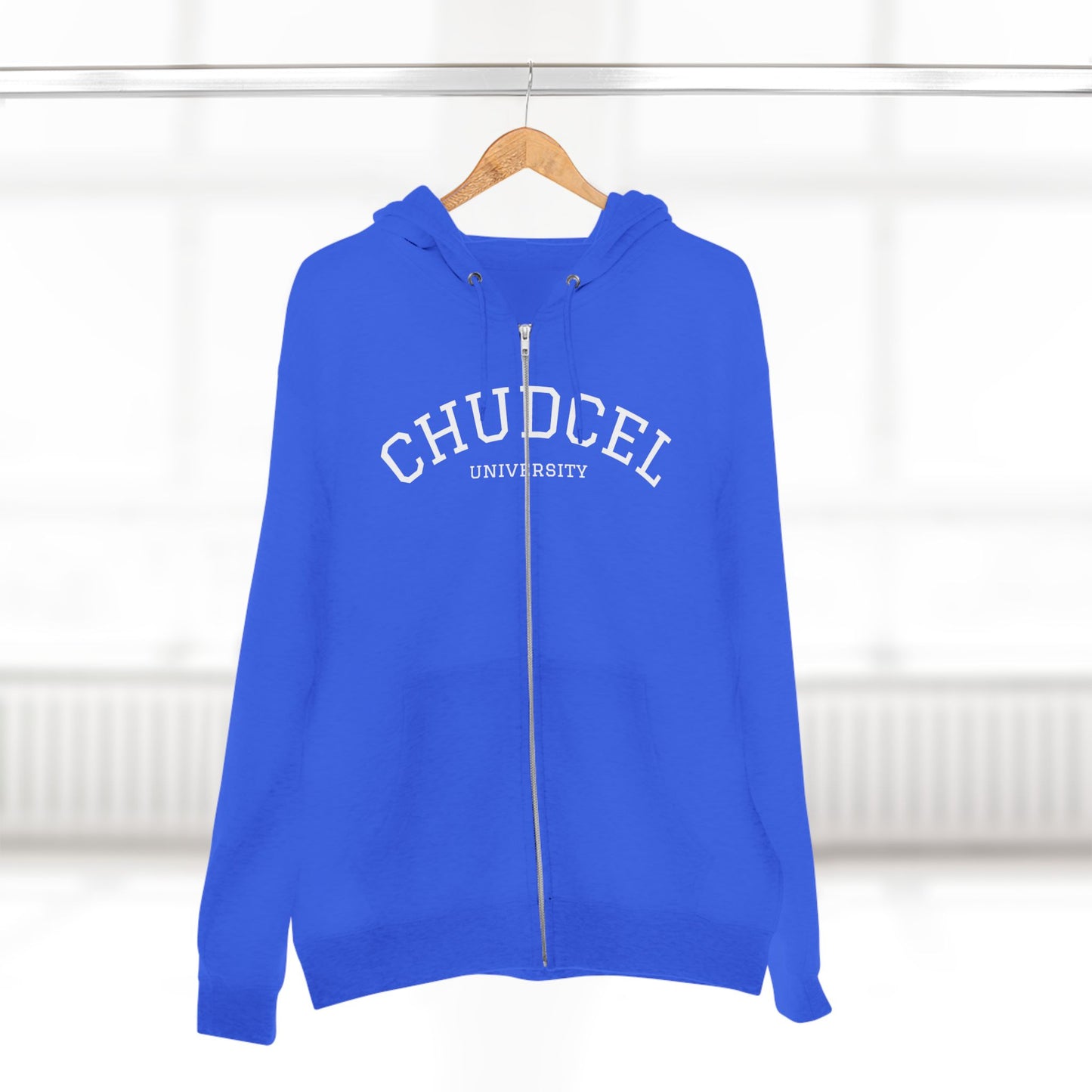 Chudcel University Zip Hoodie