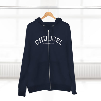 Chudcel University Zip Hoodie