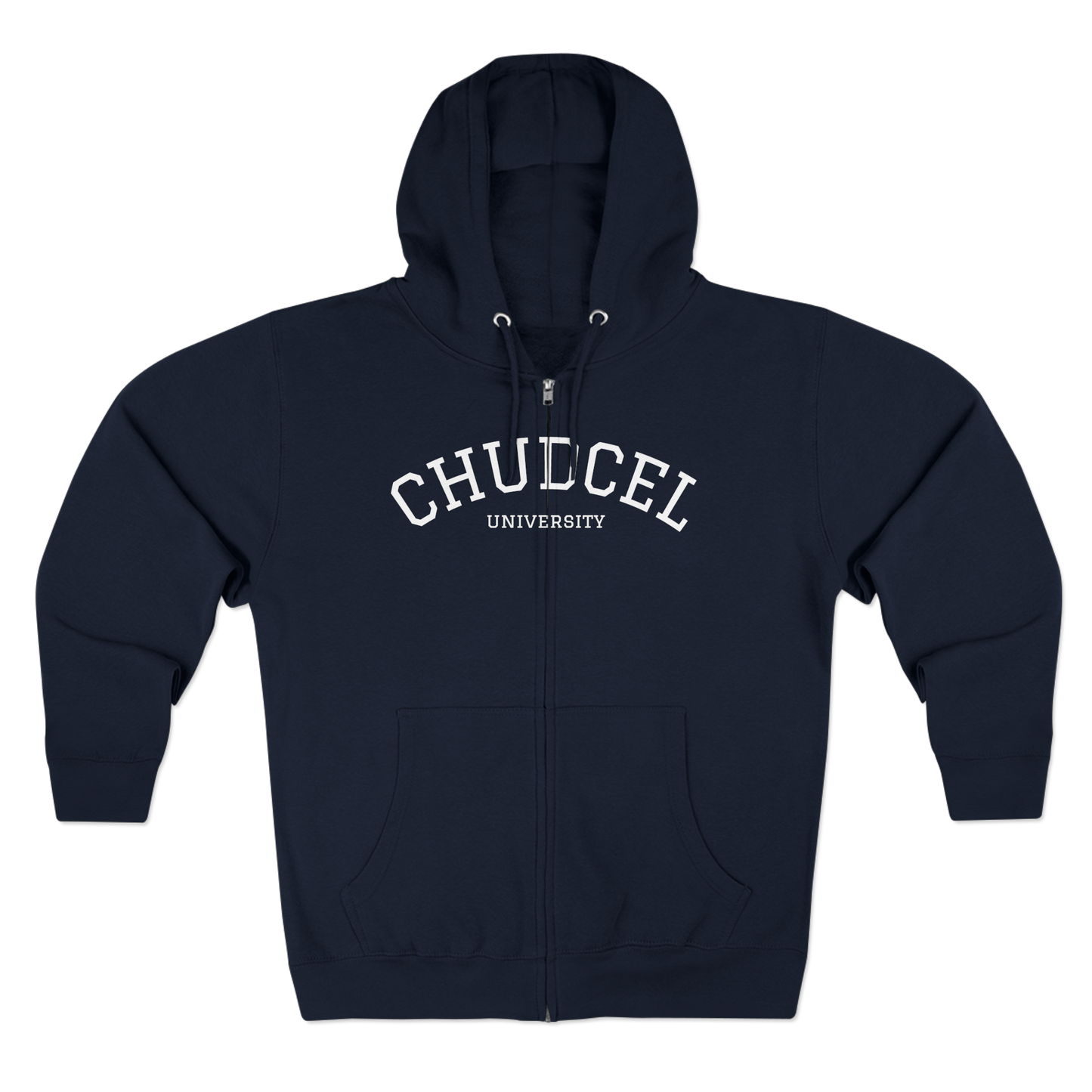 Chudcel University Zip Hoodie